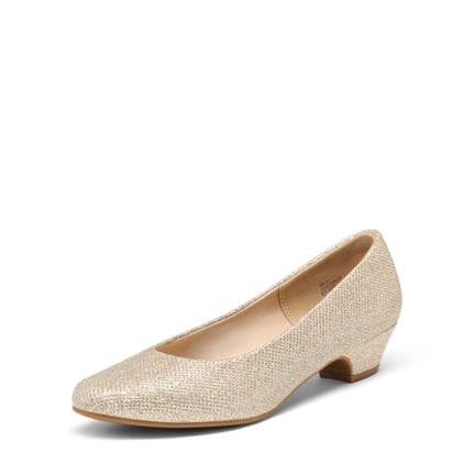 Gold Low Heel Pumps Dream Pairs